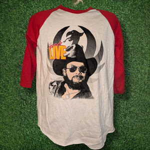 Vintage 1980's Hank Williams Jr Fanclub T-shirt - LARGE